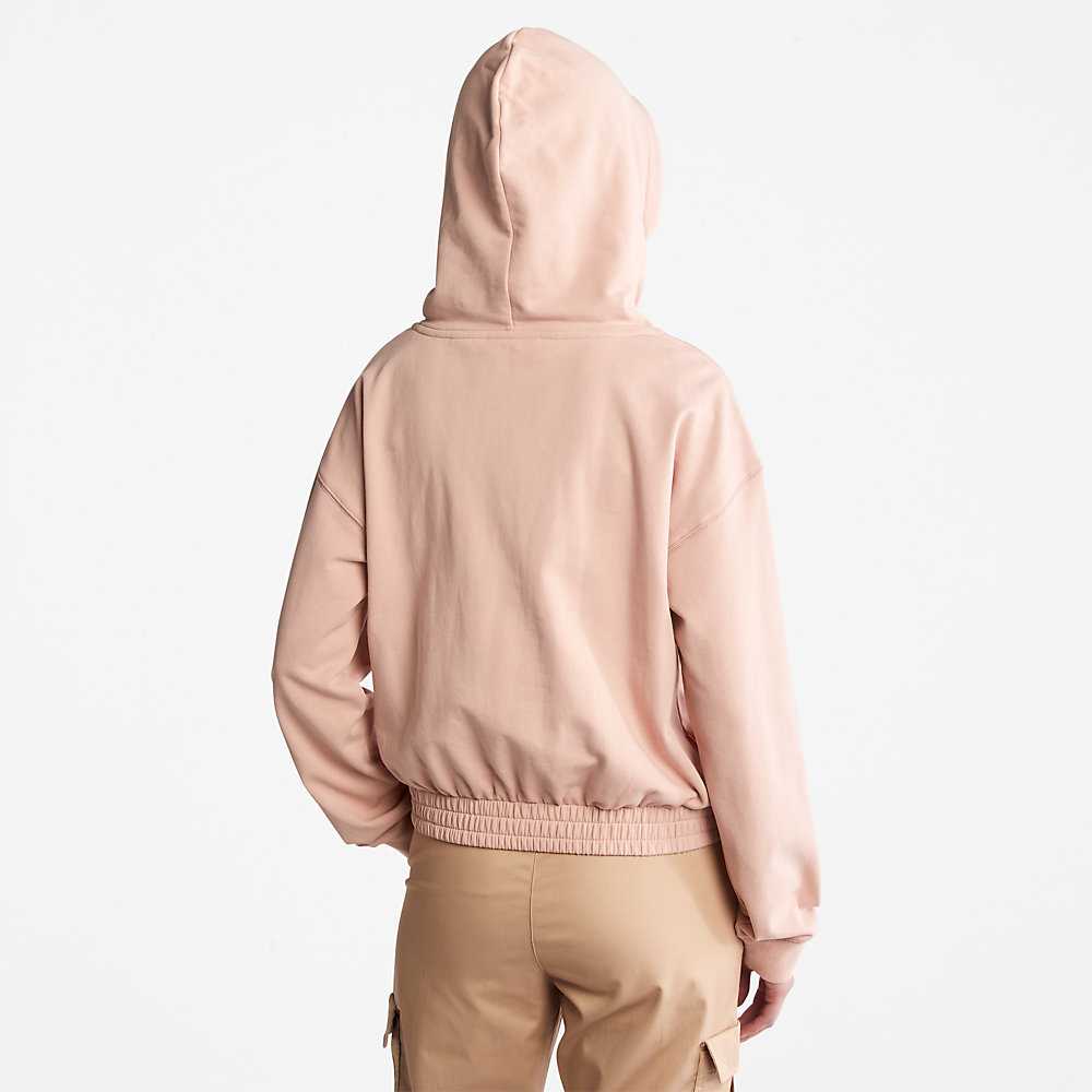 Women's Timberland Established 1973 Hoodie Pink | UAE-6427159