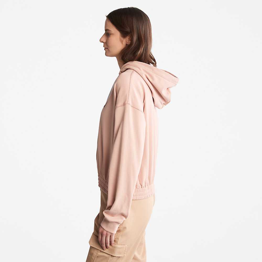 Women's Timberland Established 1973 Hoodie Pink | UAE-6427159