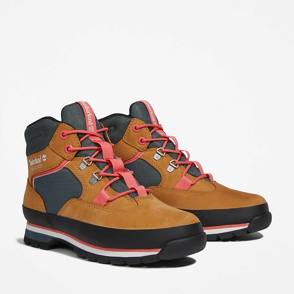 Women's Timberland Euro Hiker Hiking Boots Light Brown | UAE-6941205