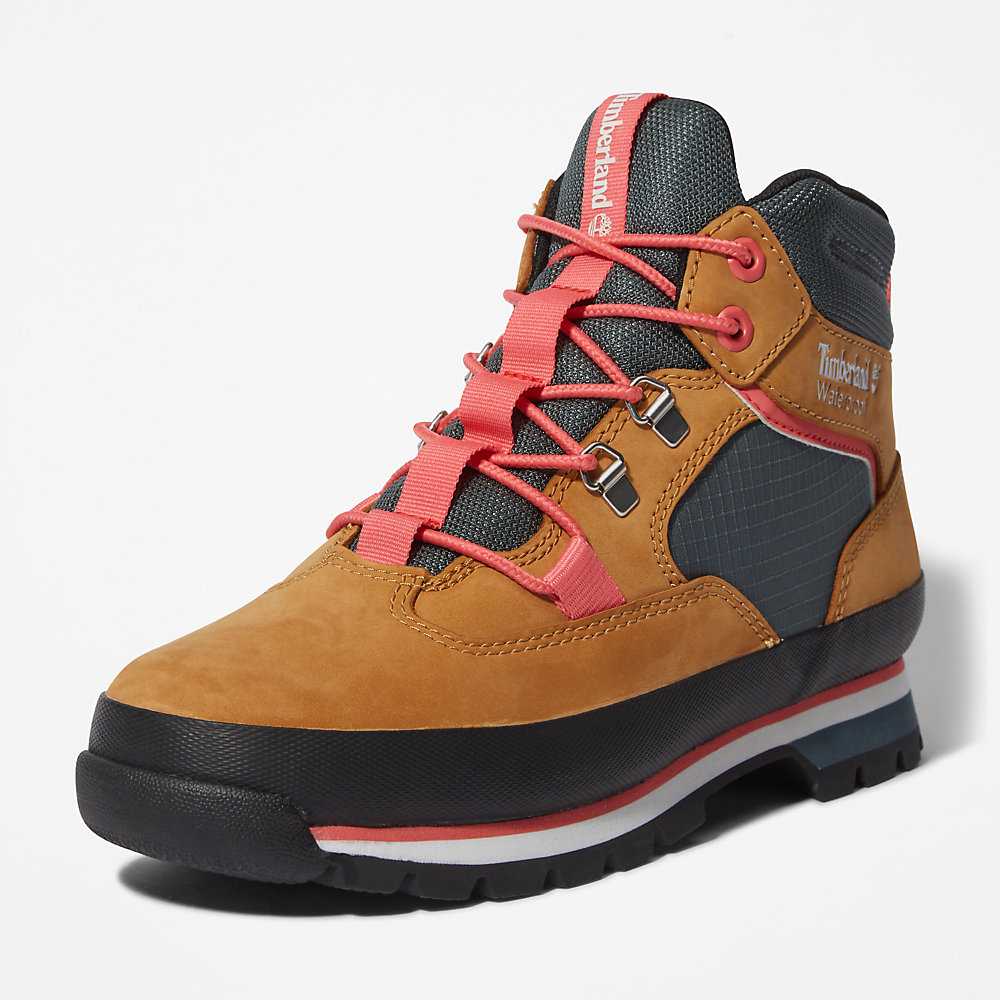 Women's Timberland Euro Hiker Hiking Boots Light Brown | UAE-6941205