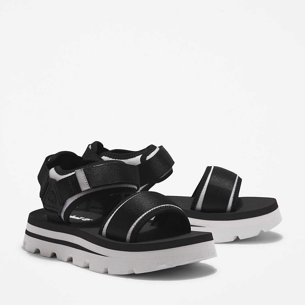 Women's Timberland Euro Swift Sandals Black | UAE-7180643