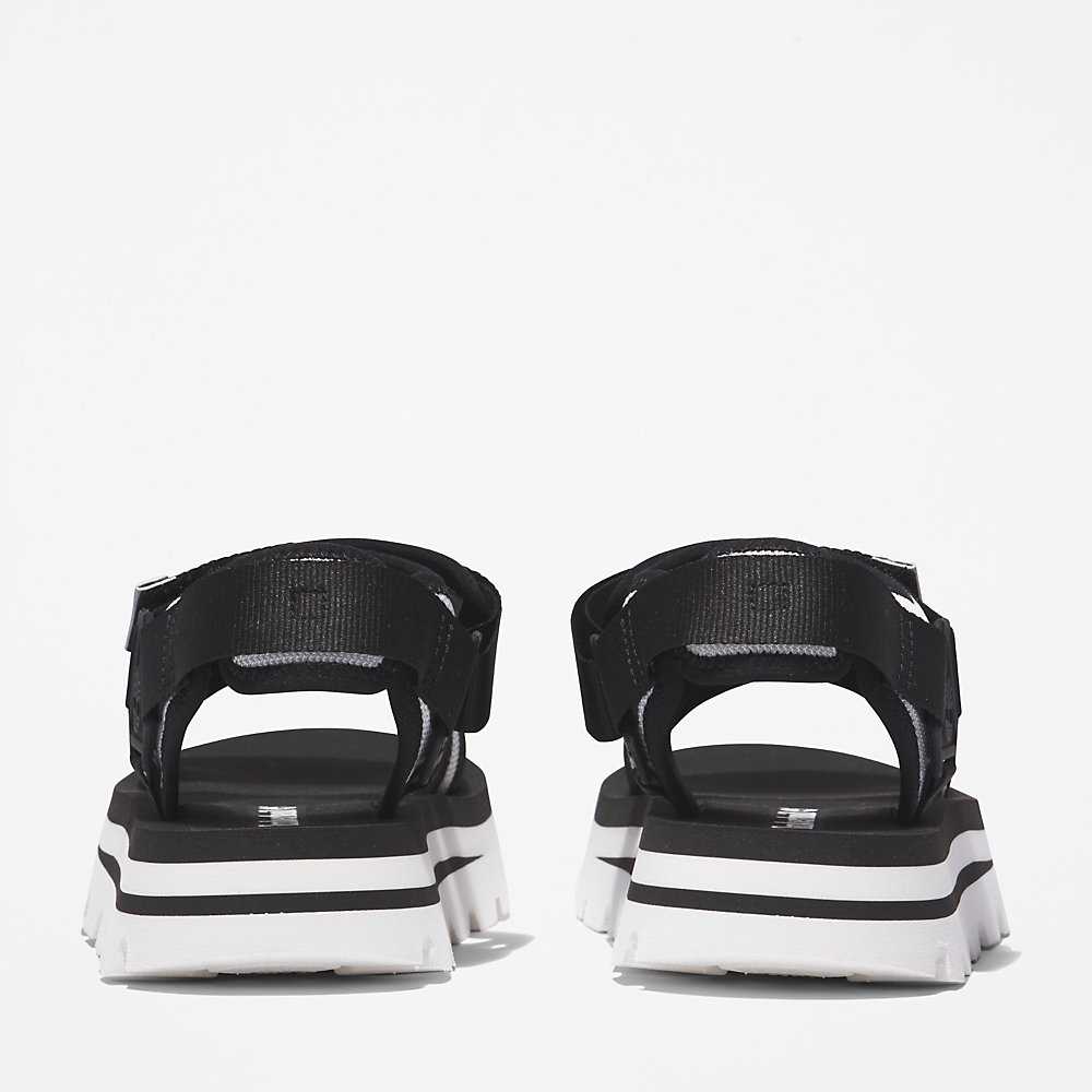 Women's Timberland Euro Swift Sandals Black | UAE-7180643