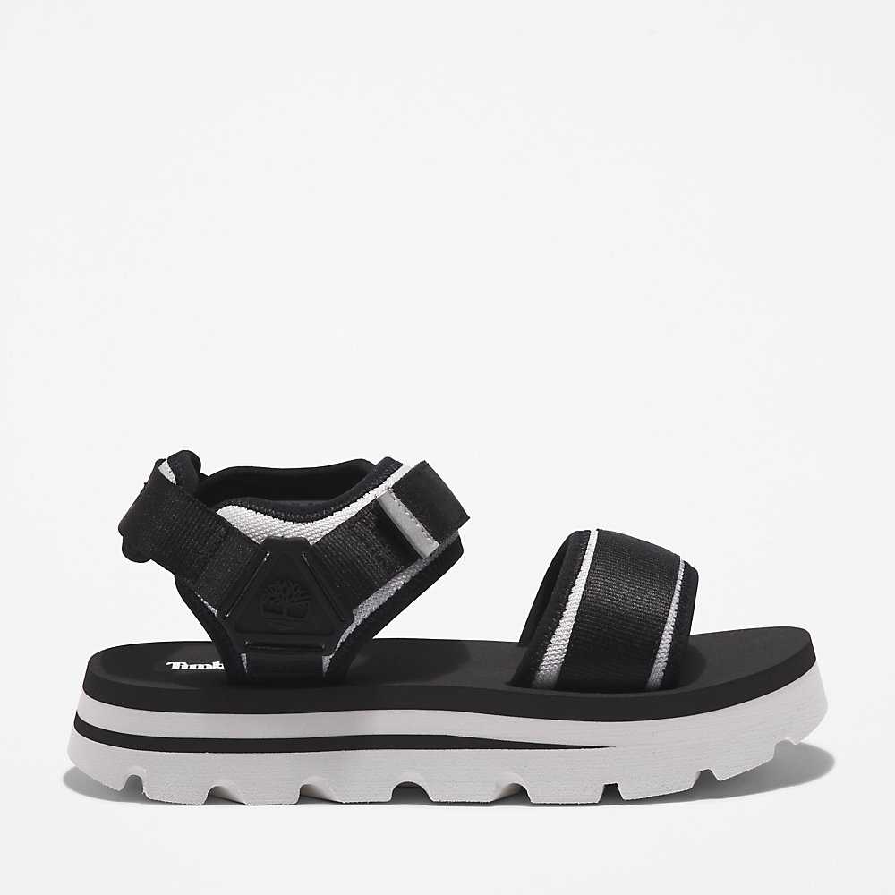 Women\'s Timberland Euro Swift Sandals Black | UAE-7180643