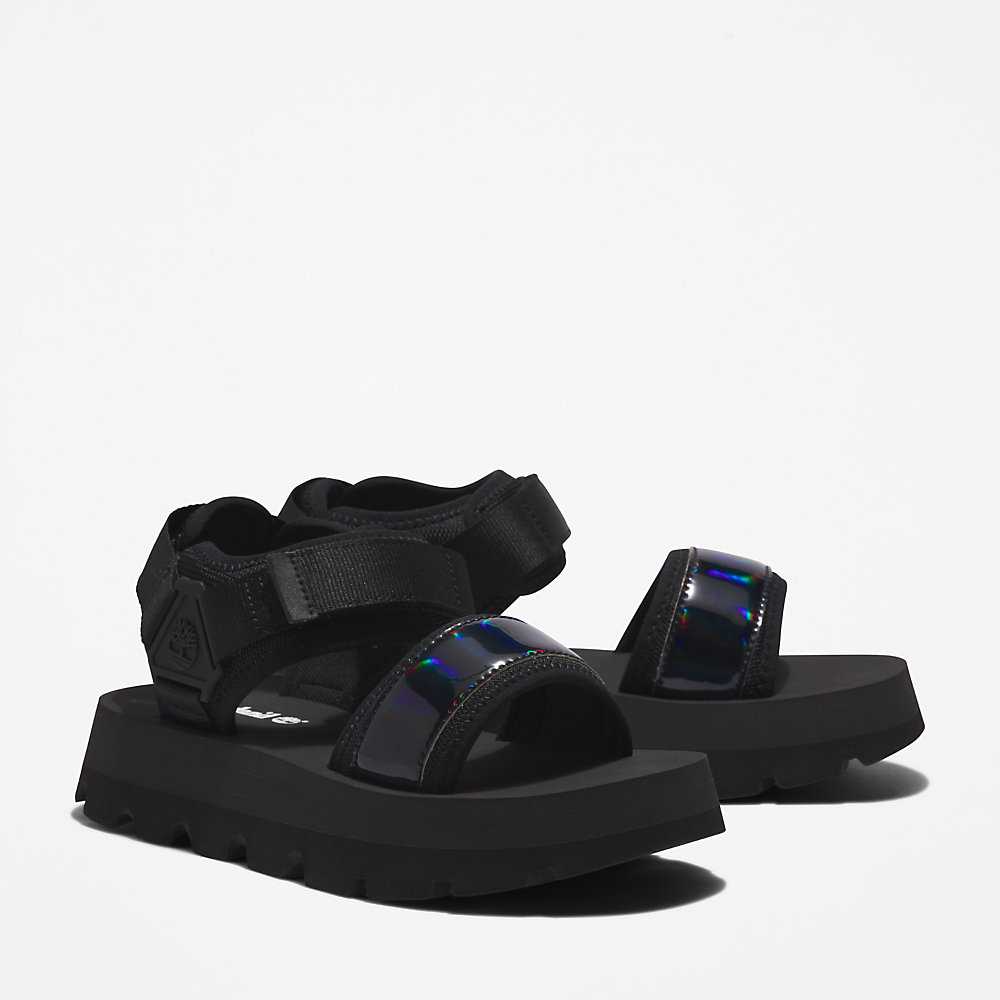 Women's Timberland Euro Swift Sandals Black | UAE-8956231