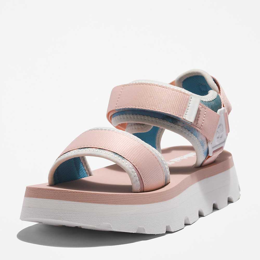 Women's Timberland Euro Swift Sandals Pink | UAE-8267319