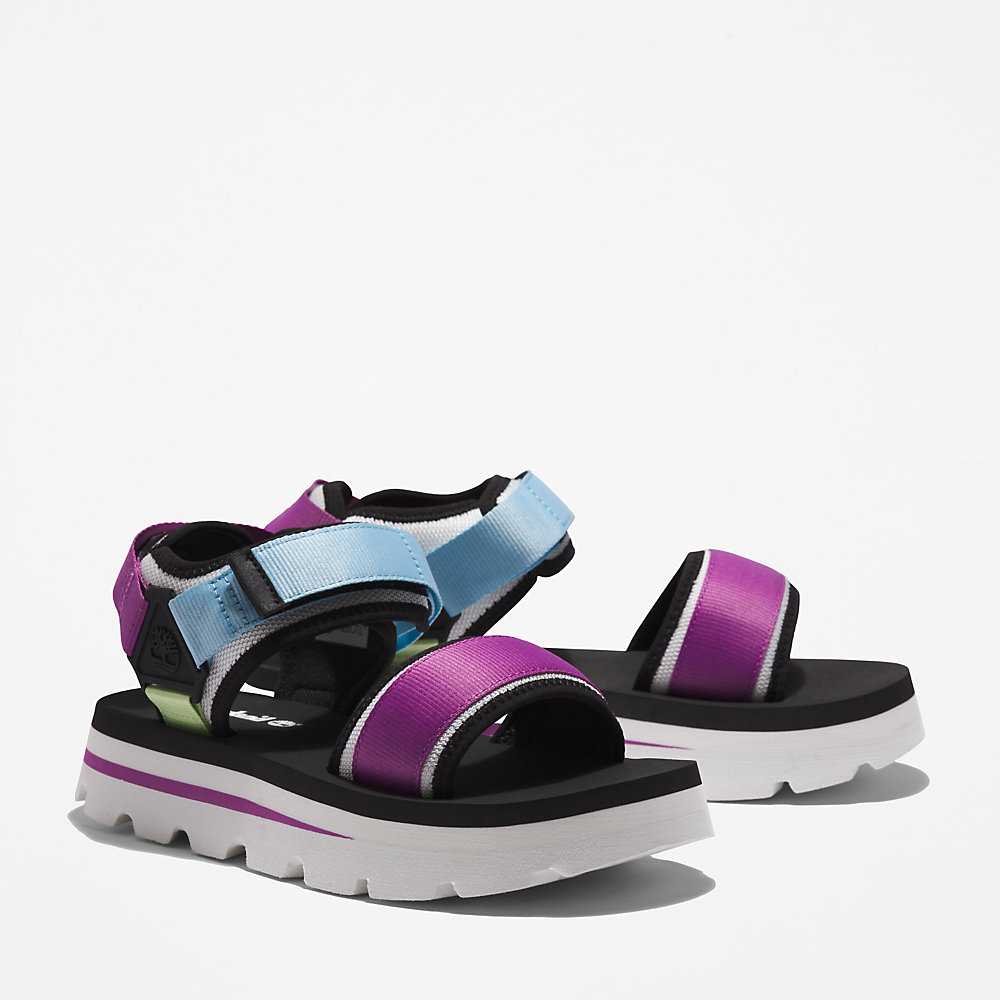 Women's Timberland Euro Swift Sandals Purple | UAE-5719230