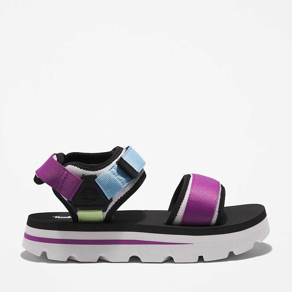 Women\'s Timberland Euro Swift Sandals Purple | UAE-5719230