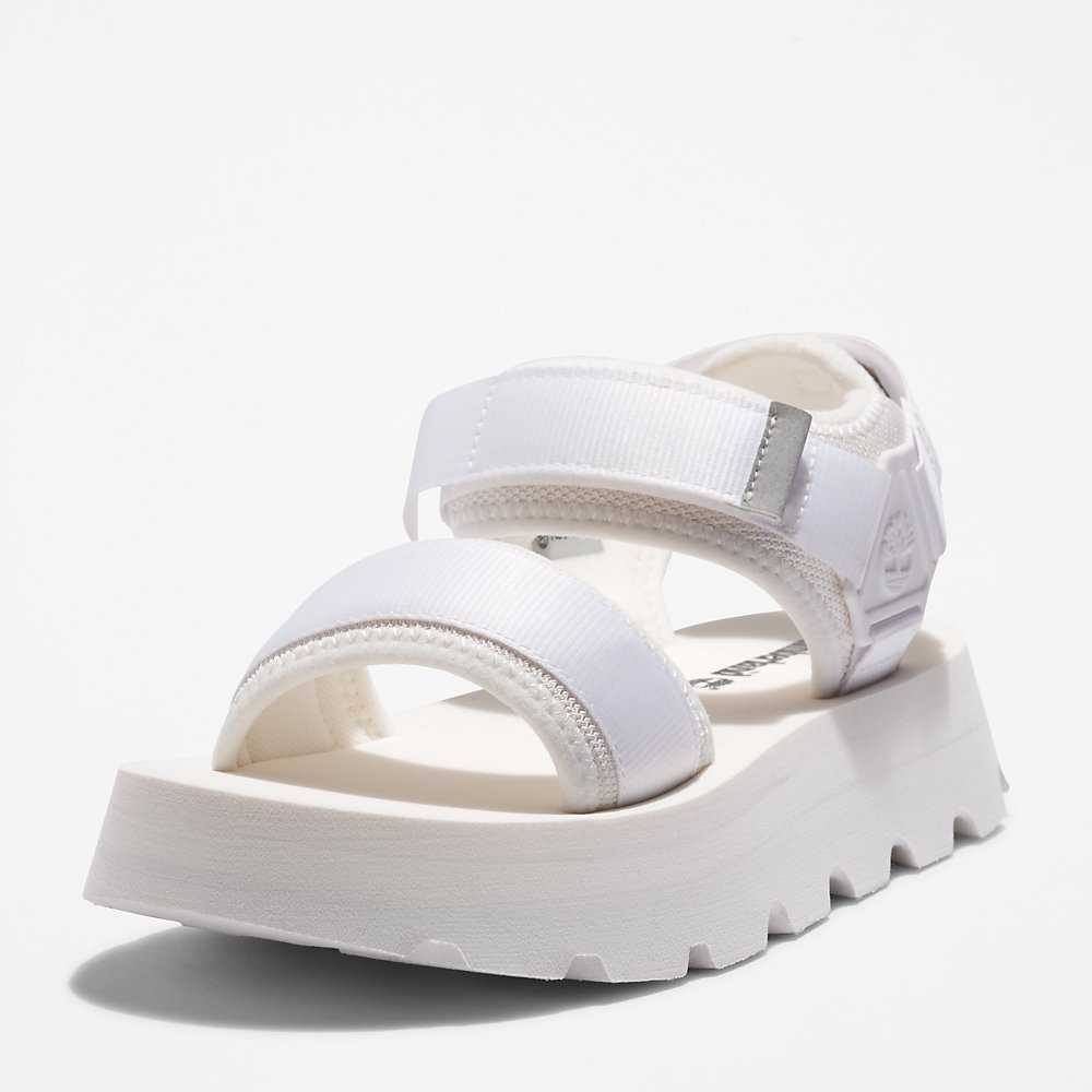 Women's Timberland Euro Swift Sandals White | UAE-7426359