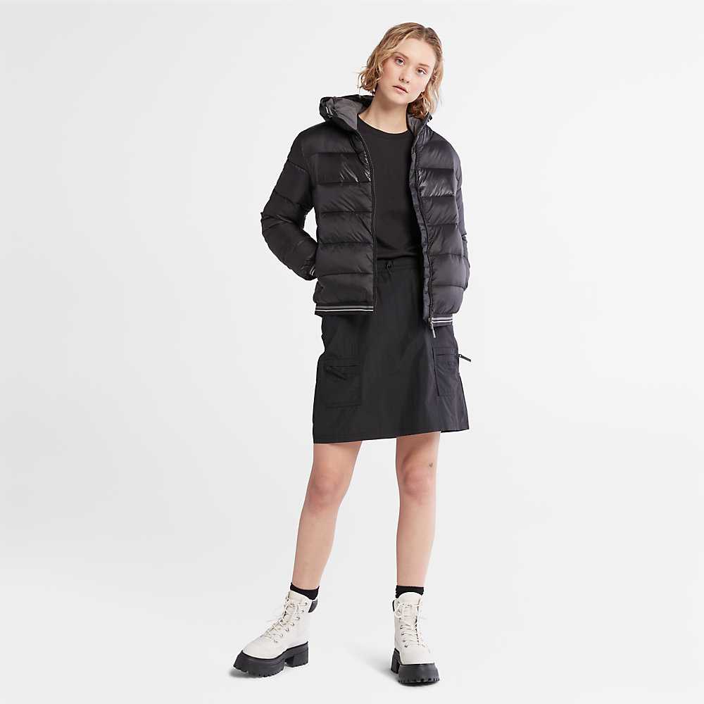 Women's Timberland Garfield Down Jackets Black | UAE-1258974