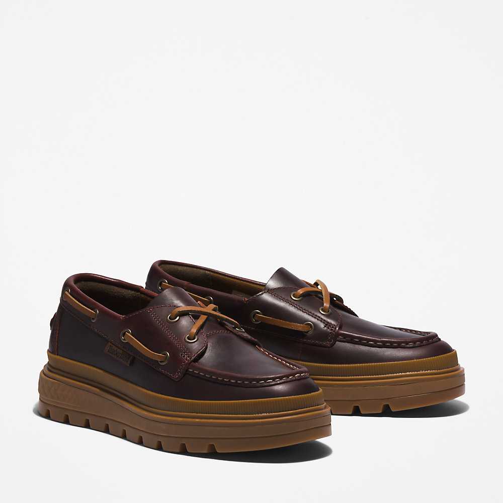 Women's Timberland GreenStride™ Boat Shoes Burgundy | UAE-2619830