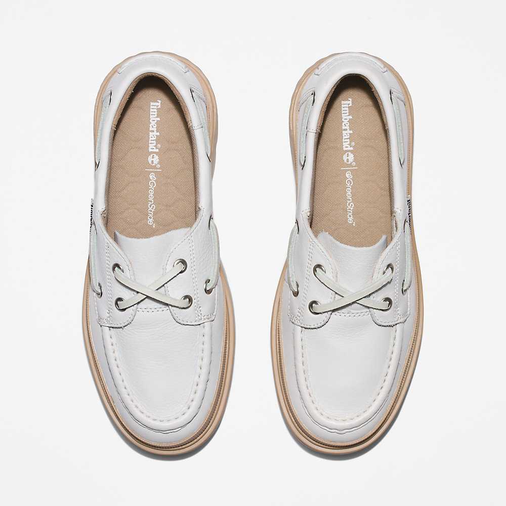 Women's Timberland GreenStride™ Boat Shoes White | UAE-3796408