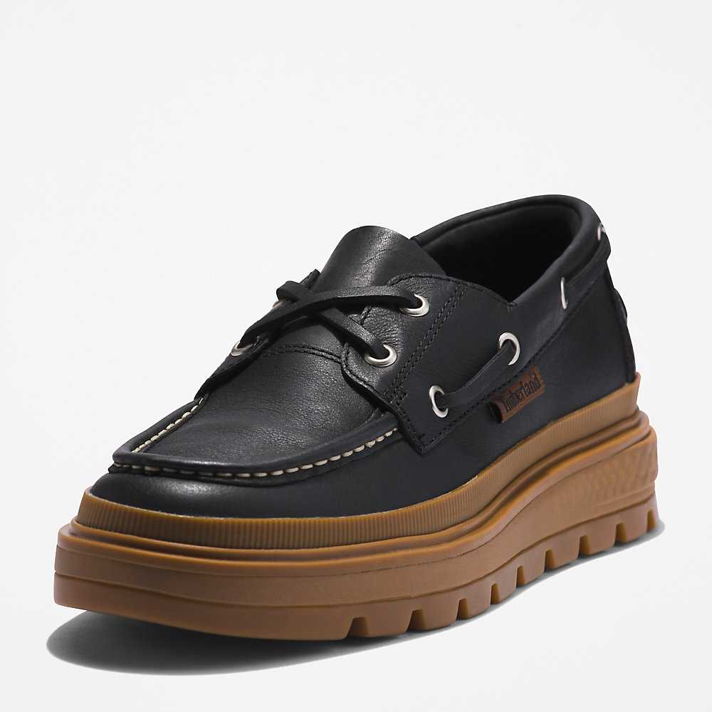 Women's Timberland GreenStride™ Boat Shoes Black | UAE-9143625