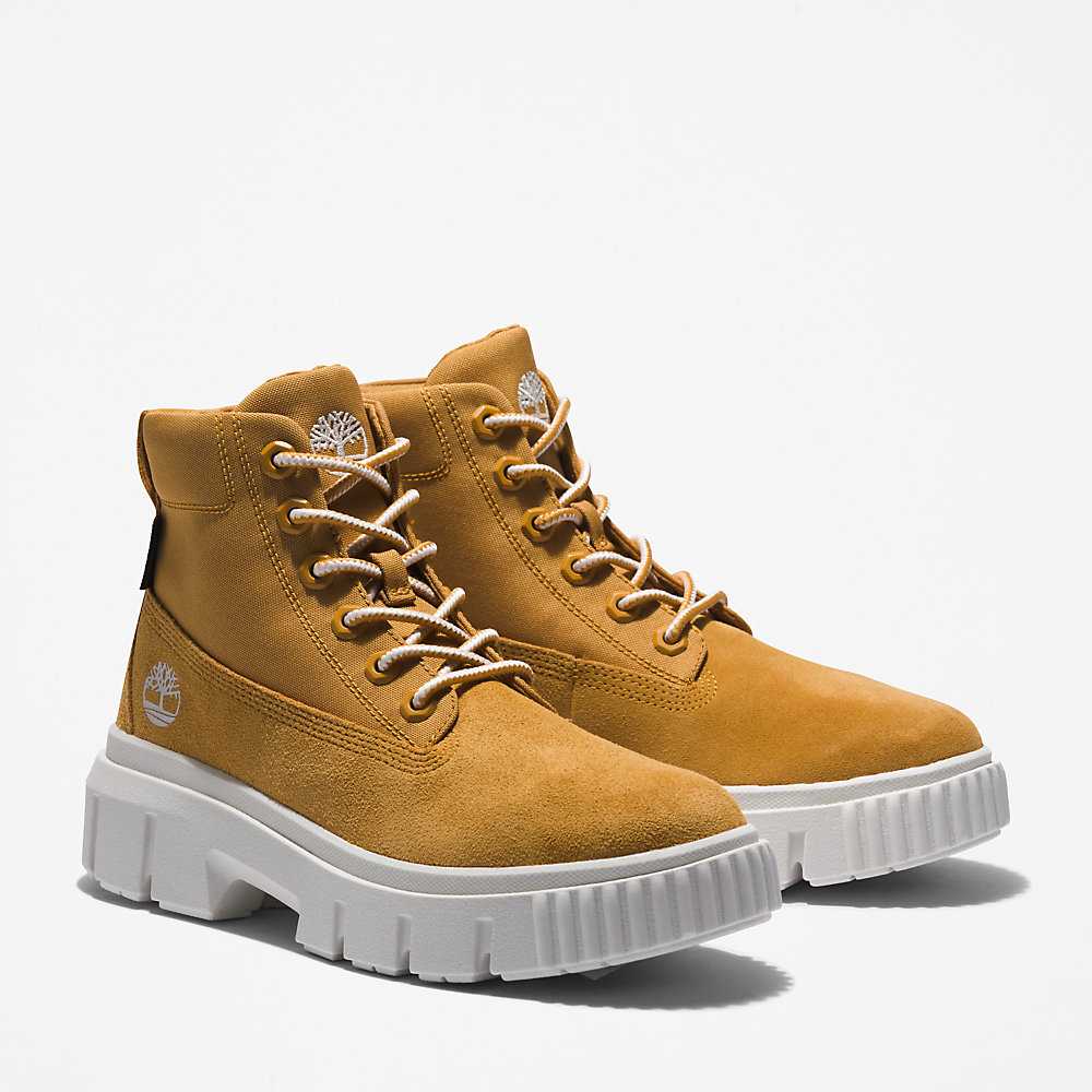 Women's Timberland Greyfield Waterproof Boots Yellow | UAE-9475123