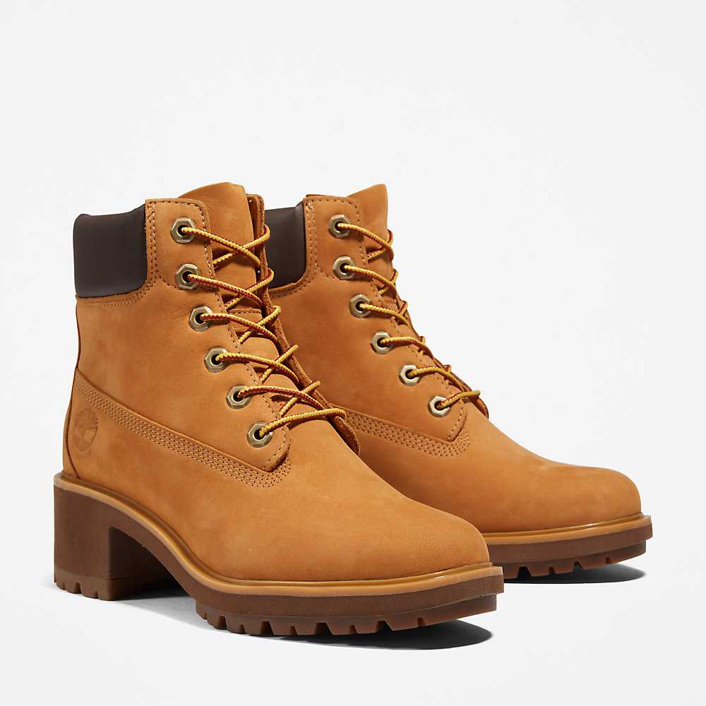 Women's Timberland Kinsley Heeled Boots Yellow | UAE-2109876