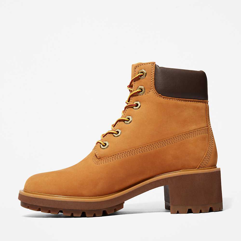 Women's Timberland Kinsley Heeled Boots Yellow | UAE-2109876