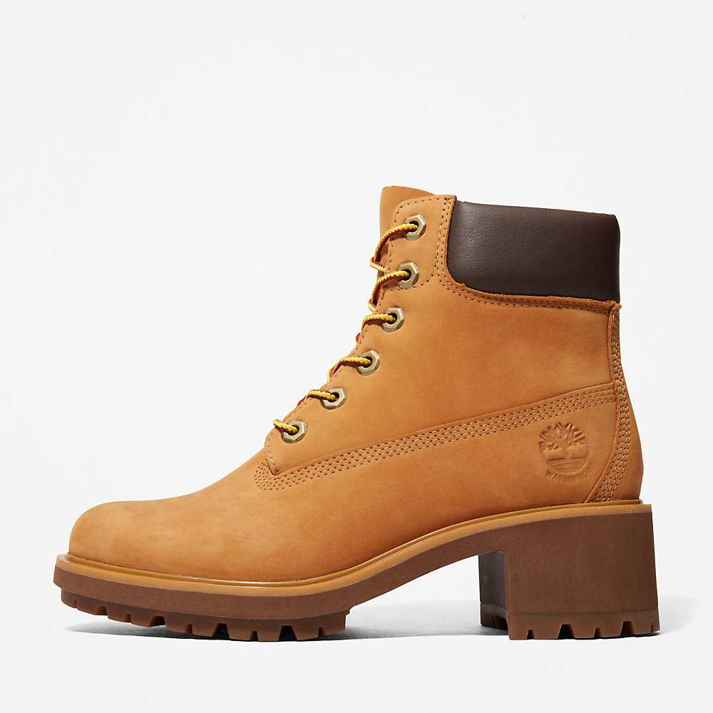 Women's Timberland Kinsley Heeled Boots Yellow | UAE-2109876