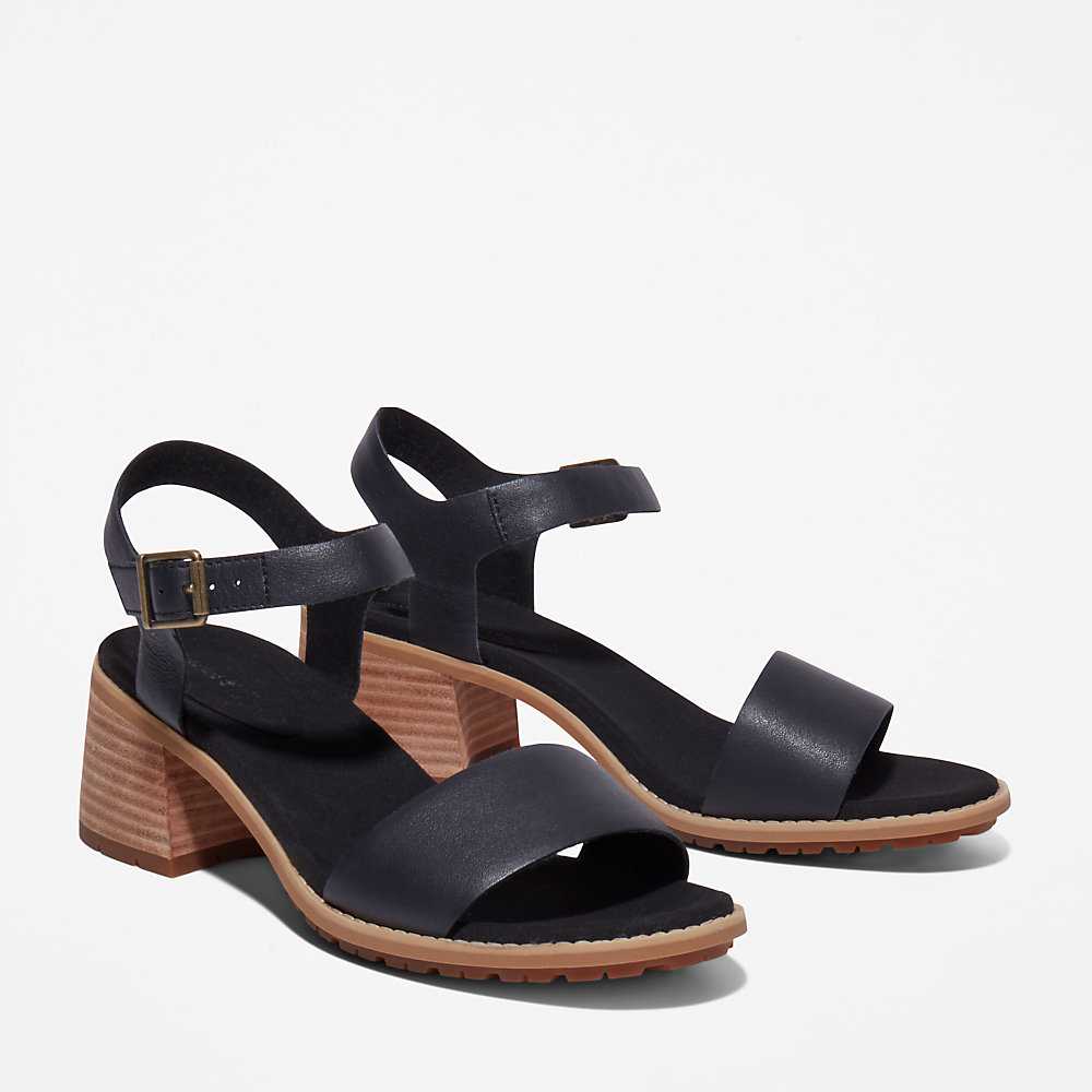 Women's Timberland Laguna Shore Sandals Black | UAE-0849612