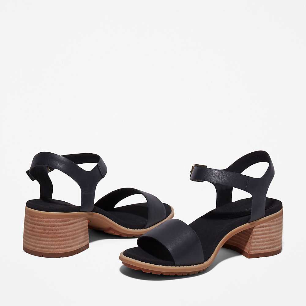 Women's Timberland Laguna Shore Sandals Black | UAE-0849612