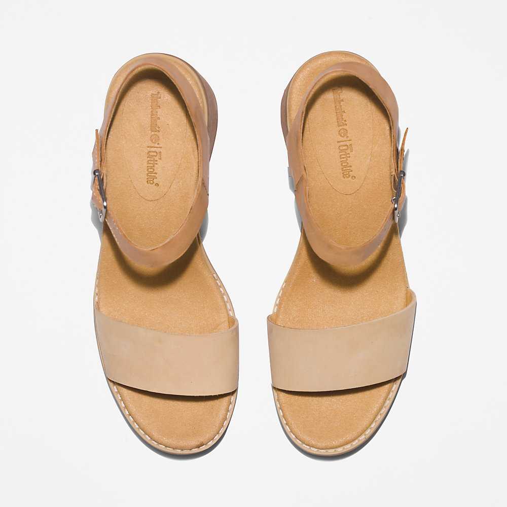 Women's Timberland Laguna Shore Sandals Beige | UAE-8961042