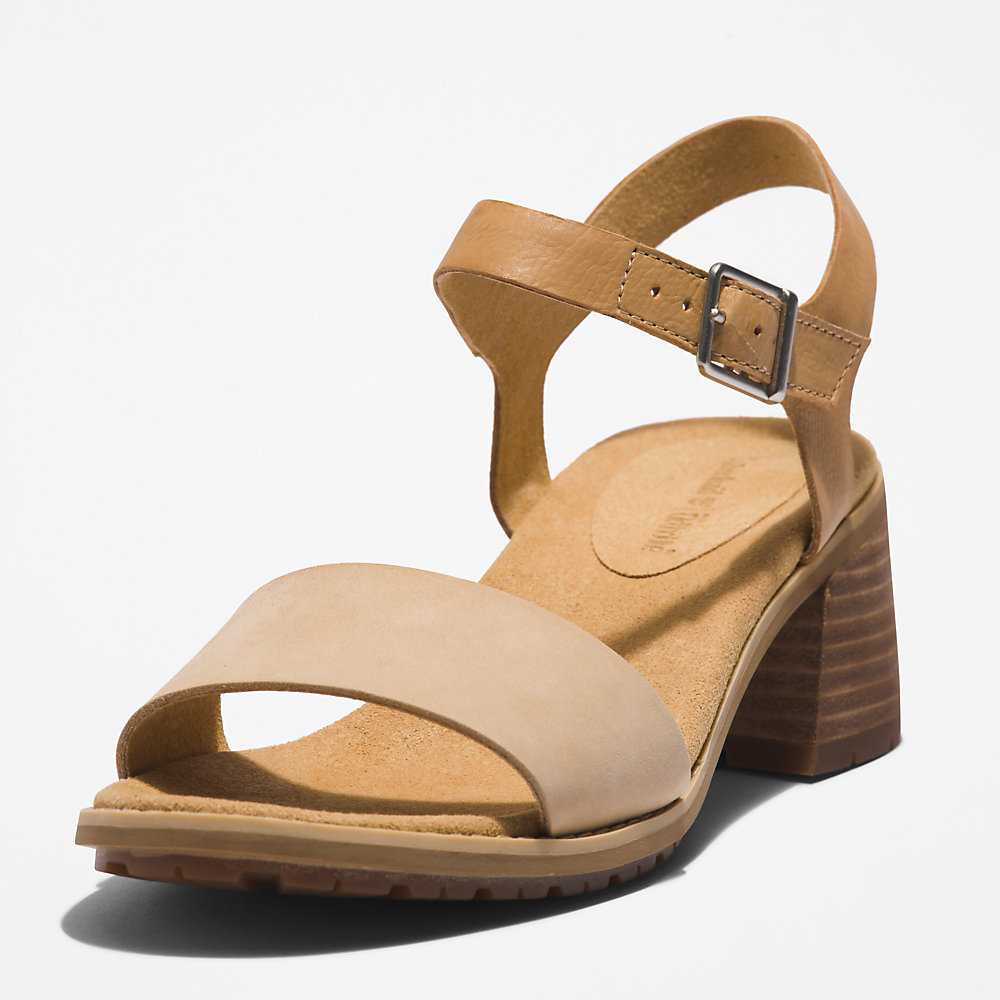 Women's Timberland Laguna Shore Sandals Beige | UAE-8961042