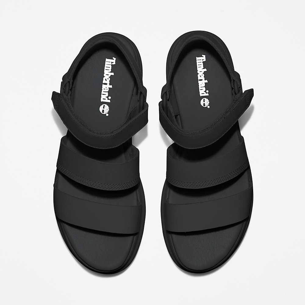 Women's Timberland London Vibe Sandals Black | UAE-1056279