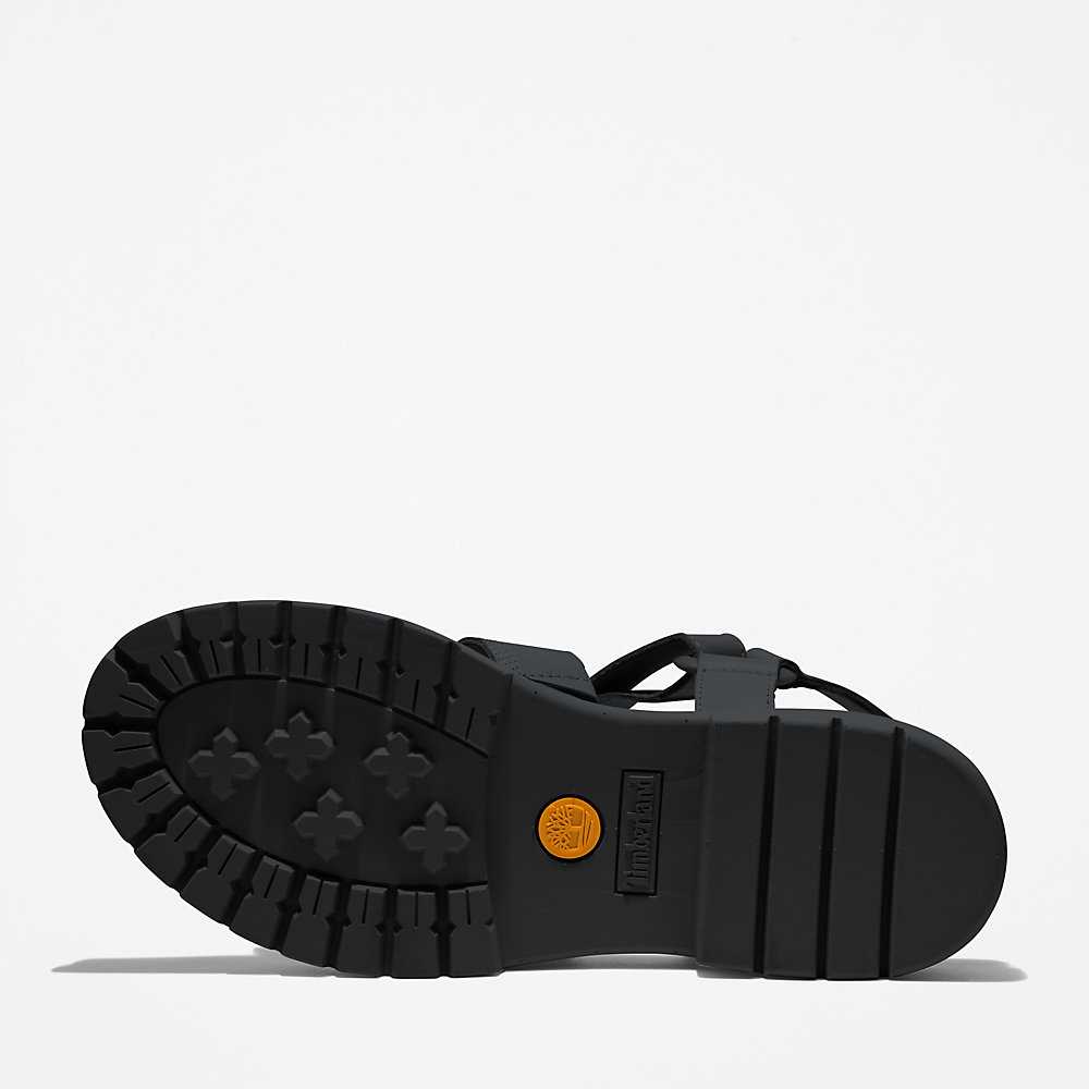 Women's Timberland London Vibe Sandals Black | UAE-1056279