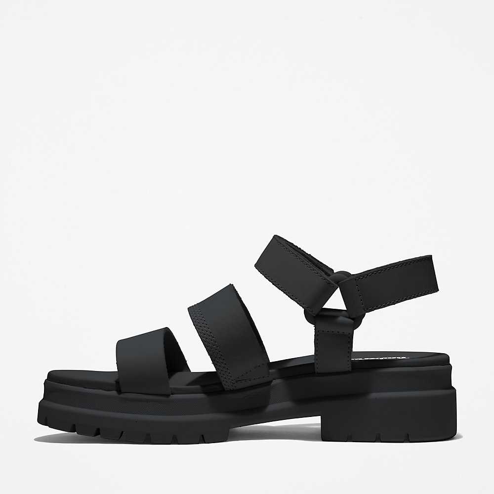 Women's Timberland London Vibe Sandals Black | UAE-1056279