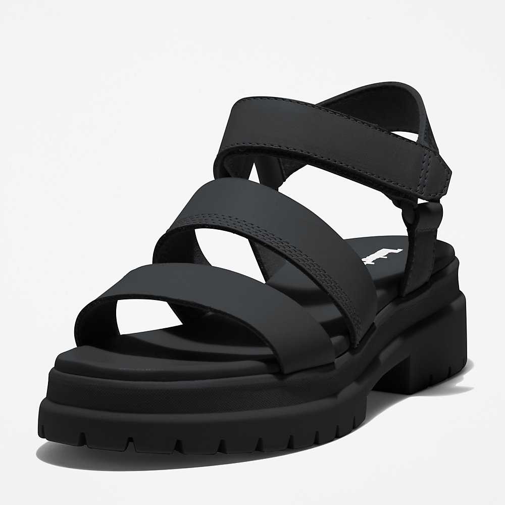 Women's Timberland London Vibe Sandals Black | UAE-1056279