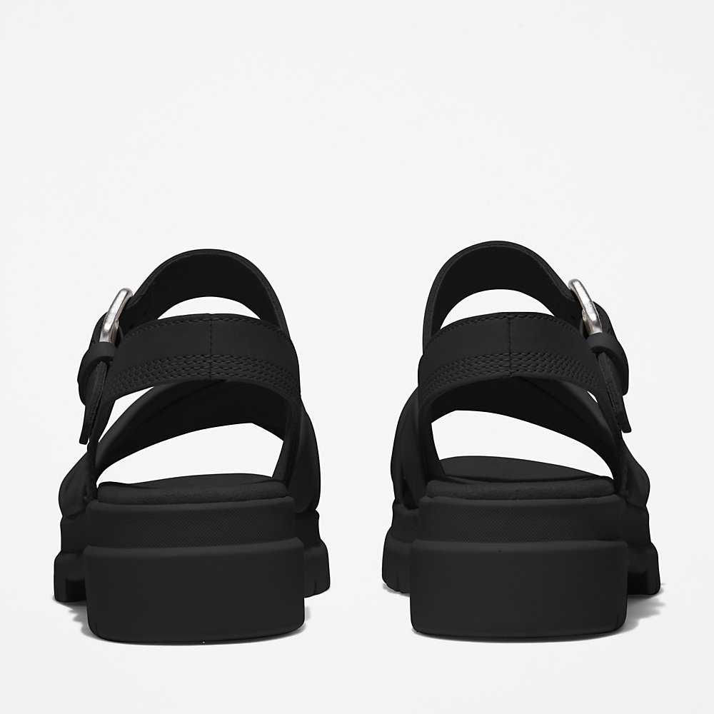 Women's Timberland London Vibe Sandals Black | UAE-9123854