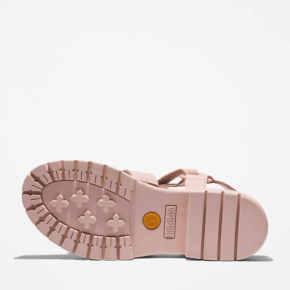 Women's Timberland London Vibe Sandals Light Pink | UAE-1486270