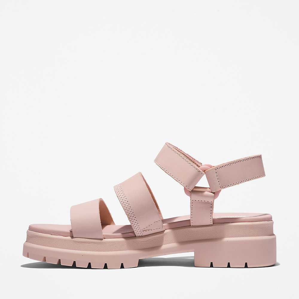 Women's Timberland London Vibe Sandals Light Pink | UAE-1486270