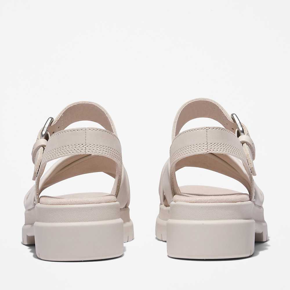 Women's Timberland London Vibe Sandals White | UAE-1402583