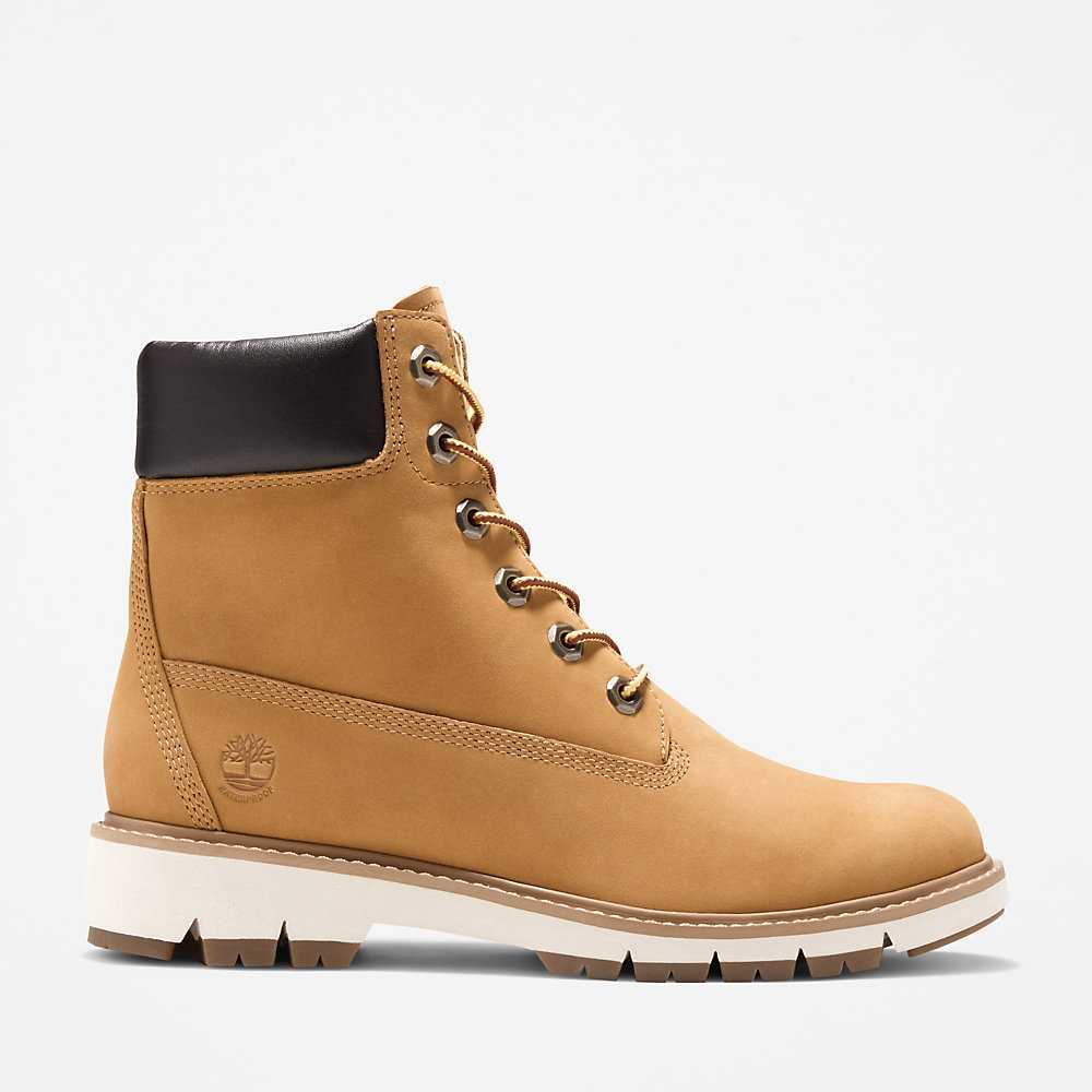 Women\'s Timberland Lucia Way Lace Up Boots Yellow | UAE-8735910