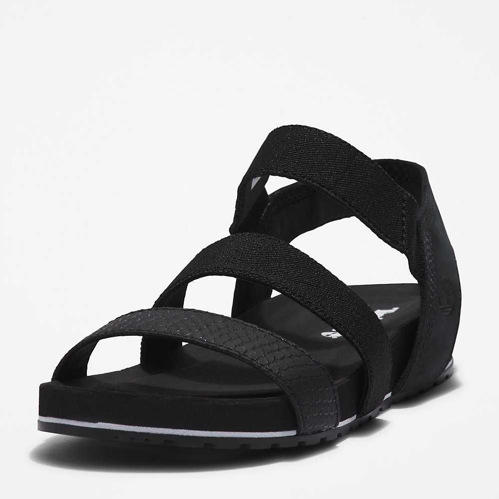 Women's Timberland Malibu Waves Sandals Black | UAE-0324951