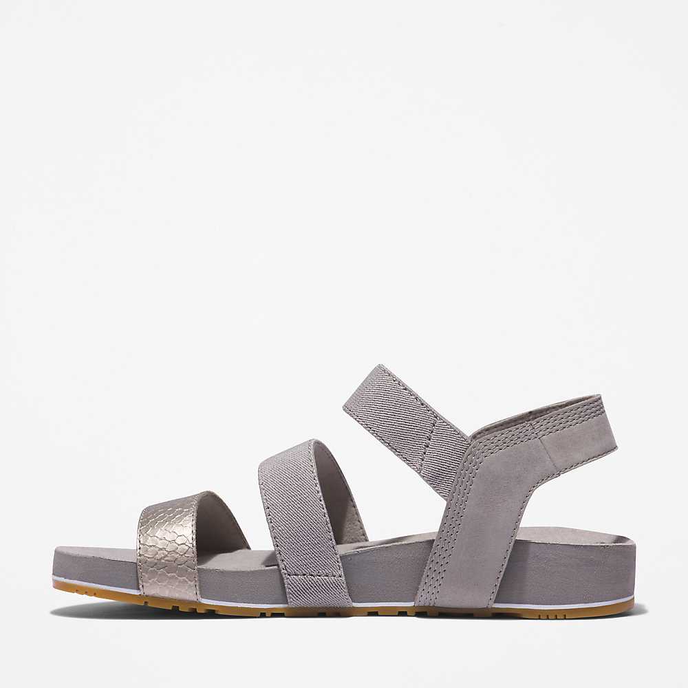 Women's Timberland Malibu Waves Sandals Grey | UAE-1256348