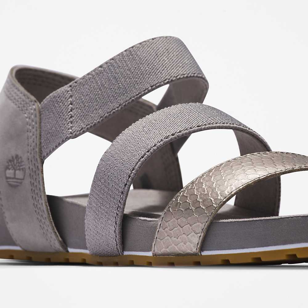 Women's Timberland Malibu Waves Sandals Grey | UAE-1256348