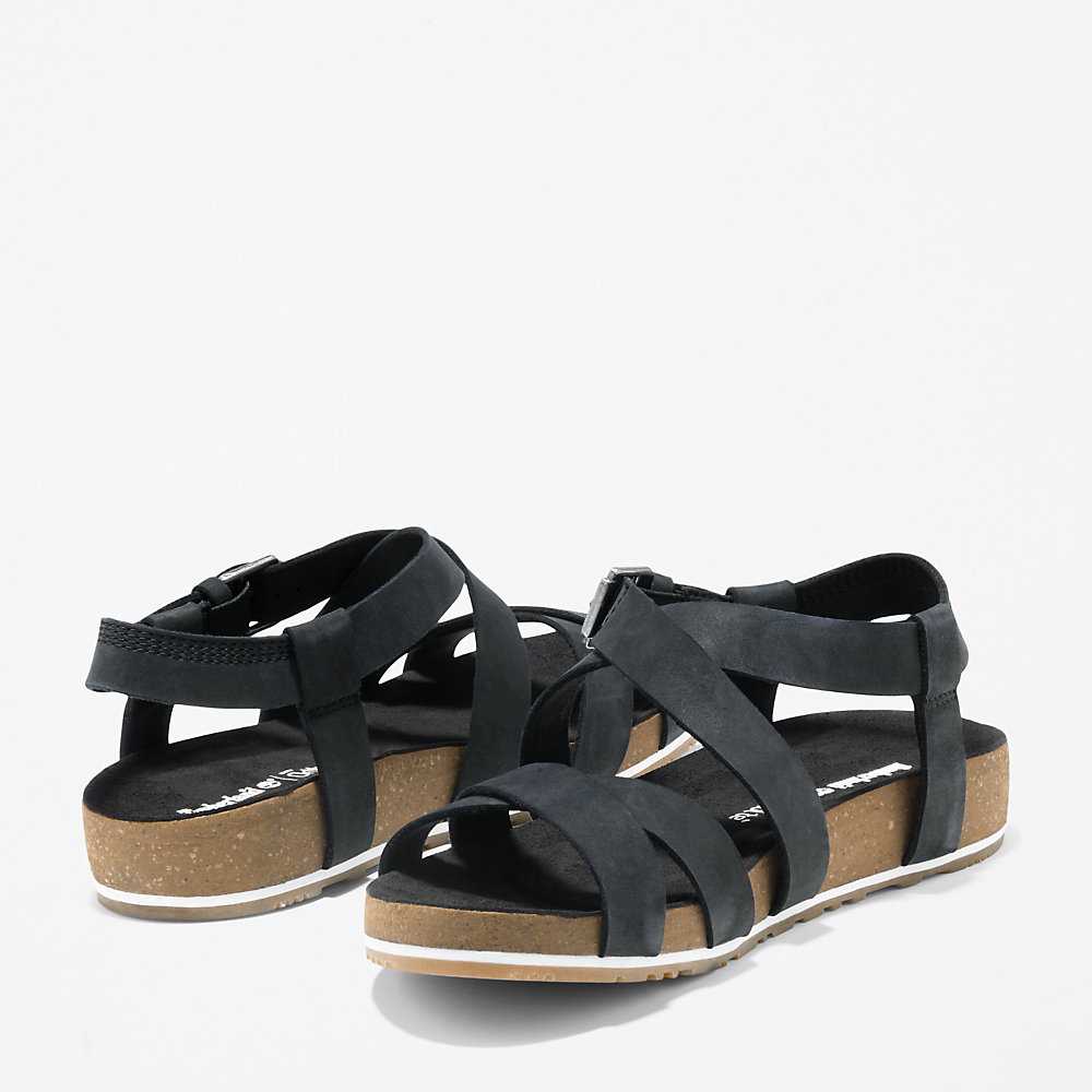 Women's Timberland Malibu Waves Sandals Black | UAE-1659748