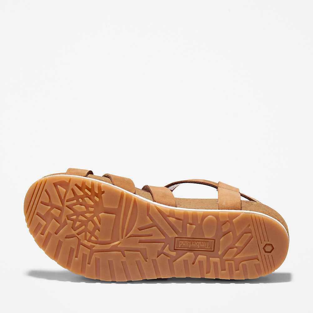 Women's Timberland Malibu Waves Sandals Brown | UAE-2918745