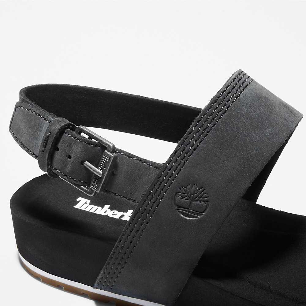 Women's Timberland Malibu Waves Sandals Black | UAE-9571640