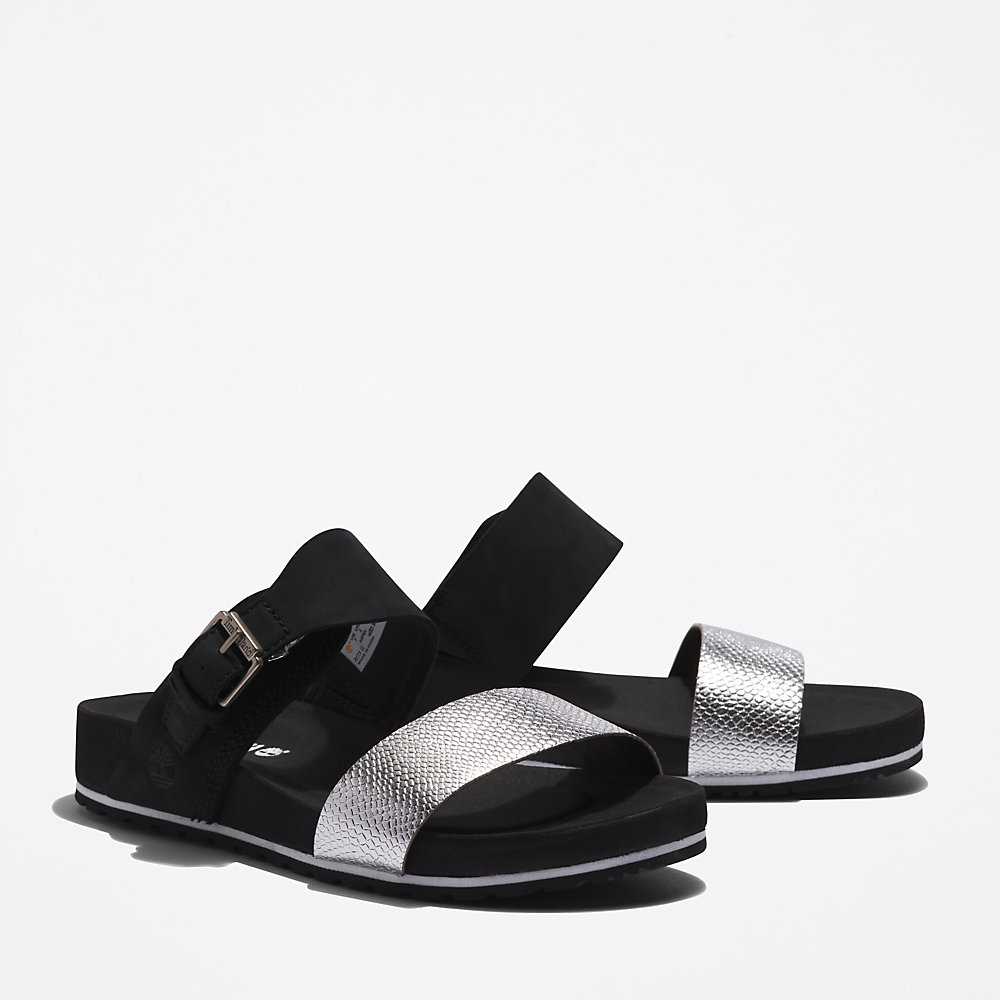 Women's Timberland Malibu Waves Slides Black | UAE-1639257