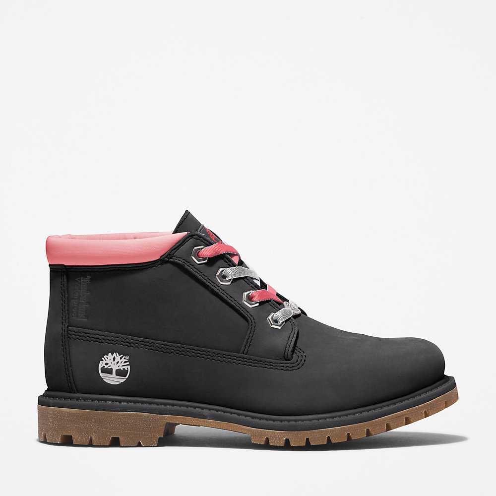 Women\'s Timberland Nellie Chukka Boots Black | UAE-1240586