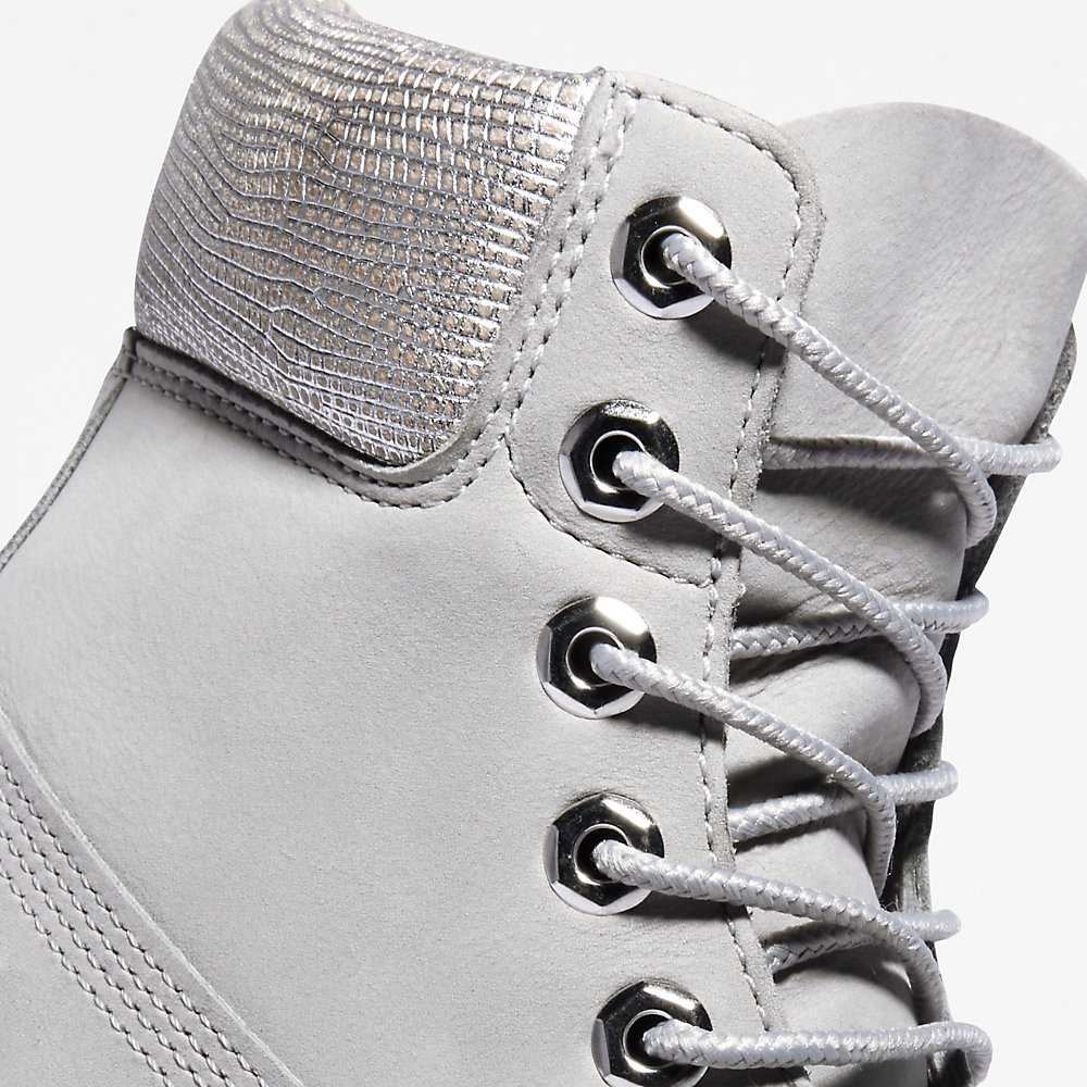 Women's Timberland Premium® 6 Inch Waterproof Boots Light Grey | UAE-2465193