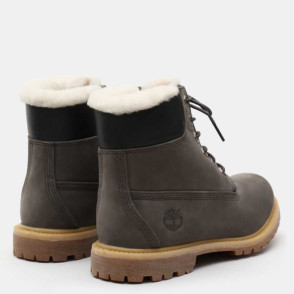 Women's Timberland Premium® 6 Inch Waterproof Boots Dark Grey | UAE-7392541