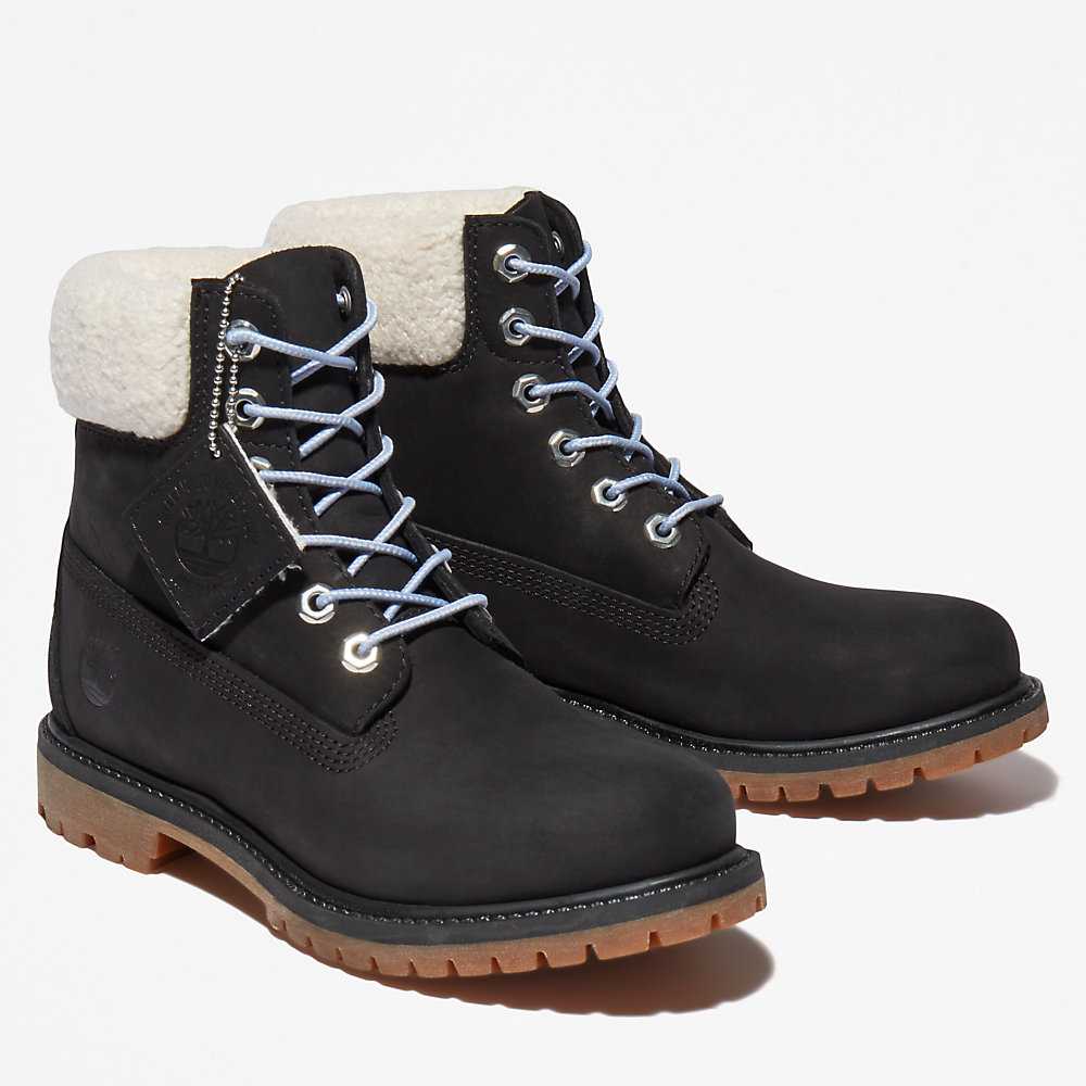 Women's Timberland Premium® 6 Inch Winter Boots Black | UAE-2890164