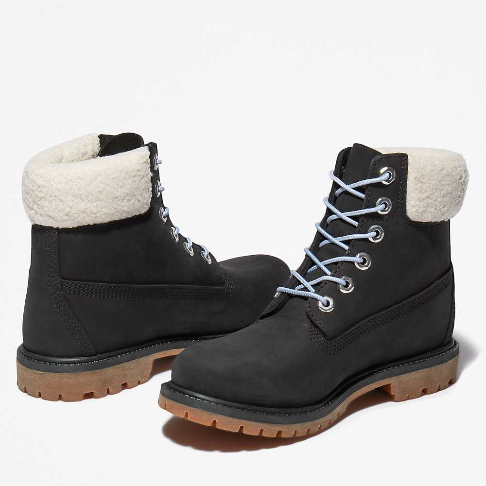 Women's Timberland Premium® 6 Inch Winter Boots Black | UAE-2890164