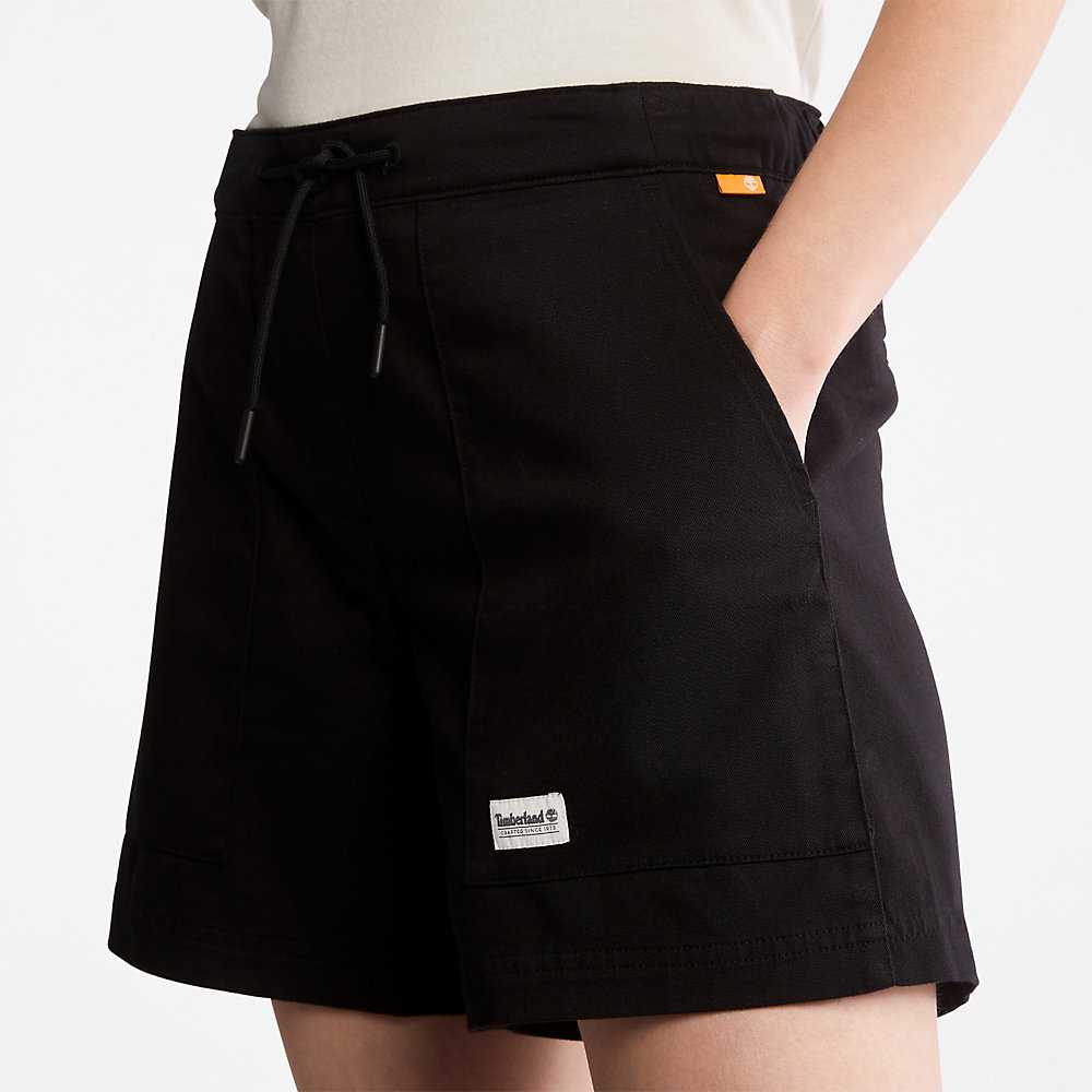 Women's Timberland Progressive Utility Shorts Black | UAE-2675081