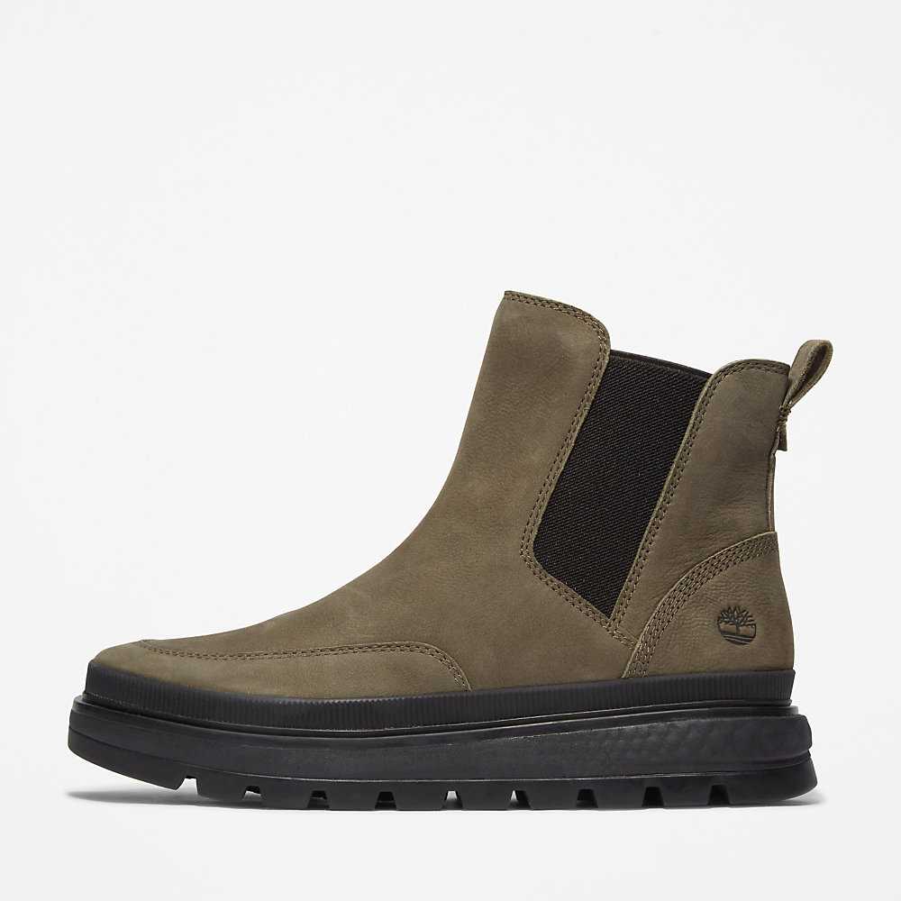 Women's Timberland Ray City Chelsea Boots Dark Green | UAE-7463520