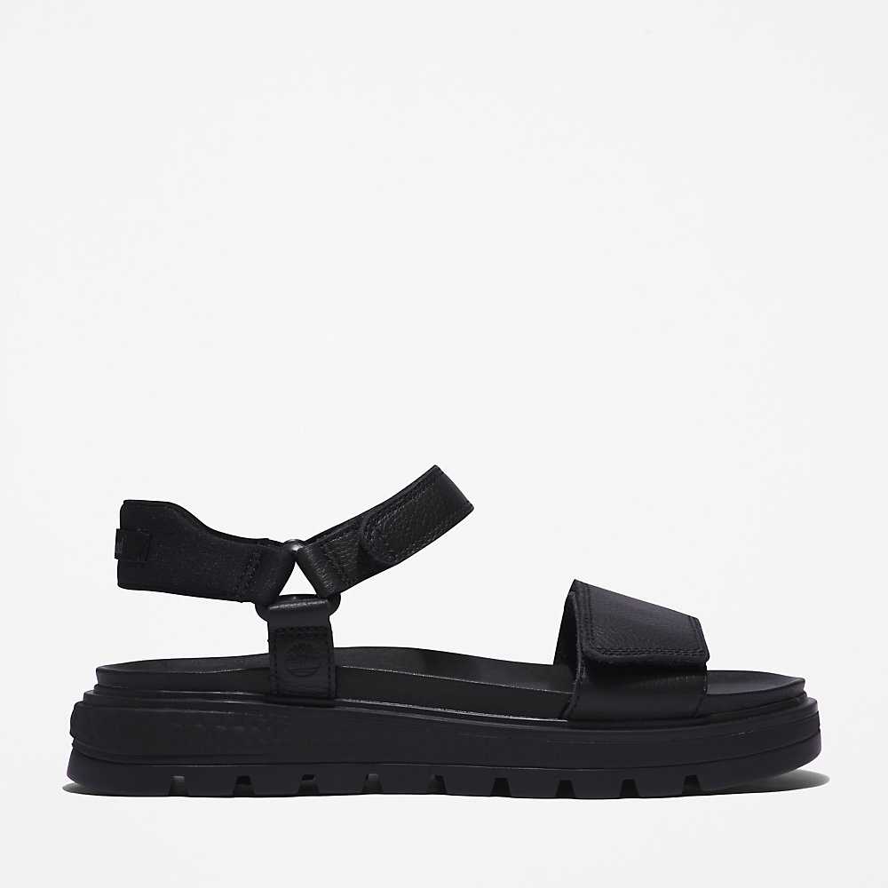 Women\'s Timberland Ray City Sandals Black | UAE-2498316