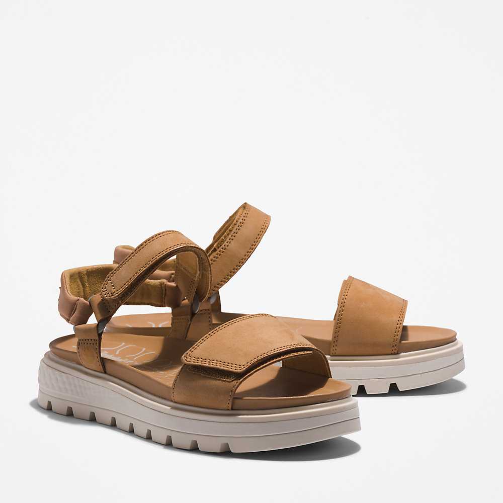 Women's Timberland Ray City Sandals Brown | UAE-9537402