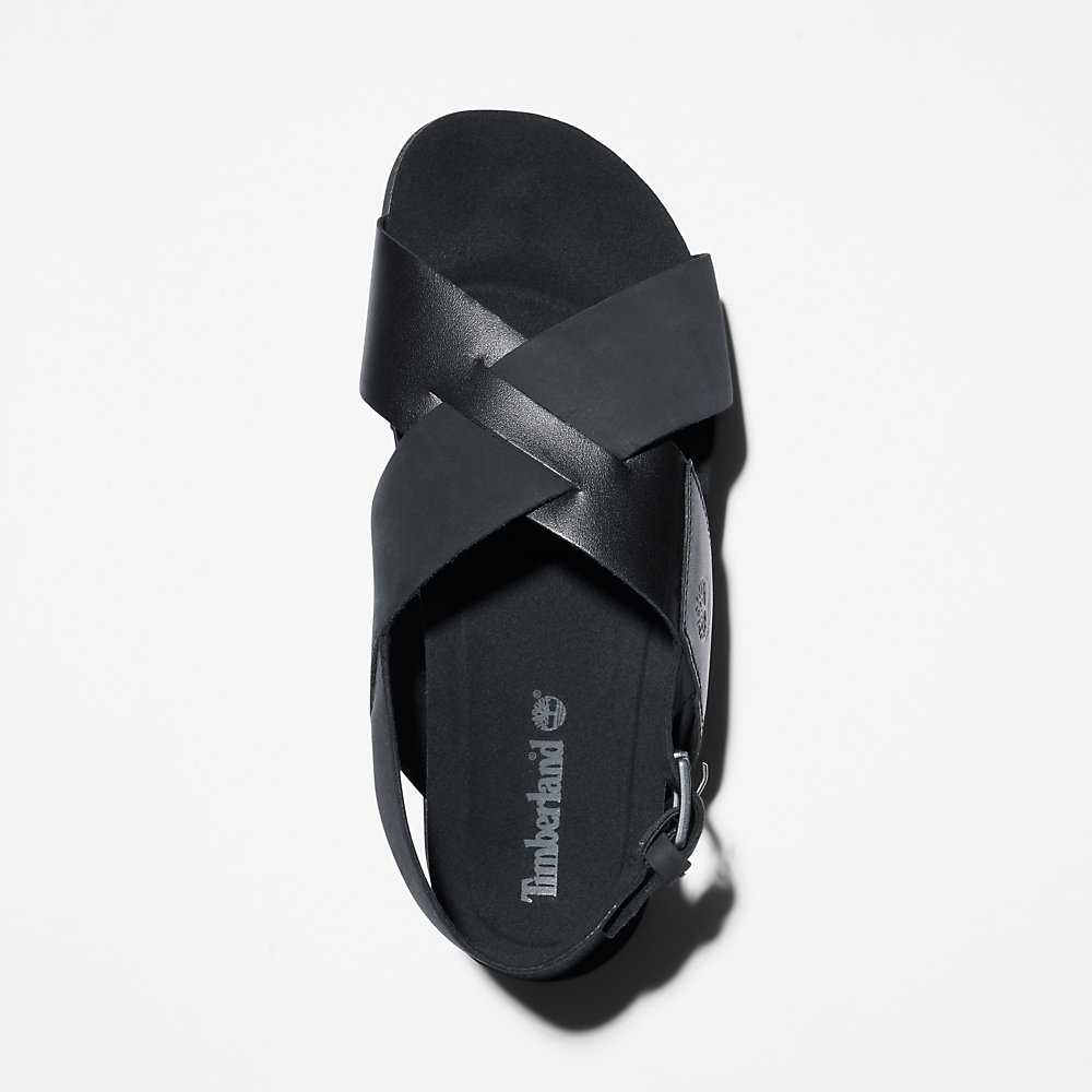 Women's Timberland Santa Monica Sunrise Sandals Black | UAE-4209318